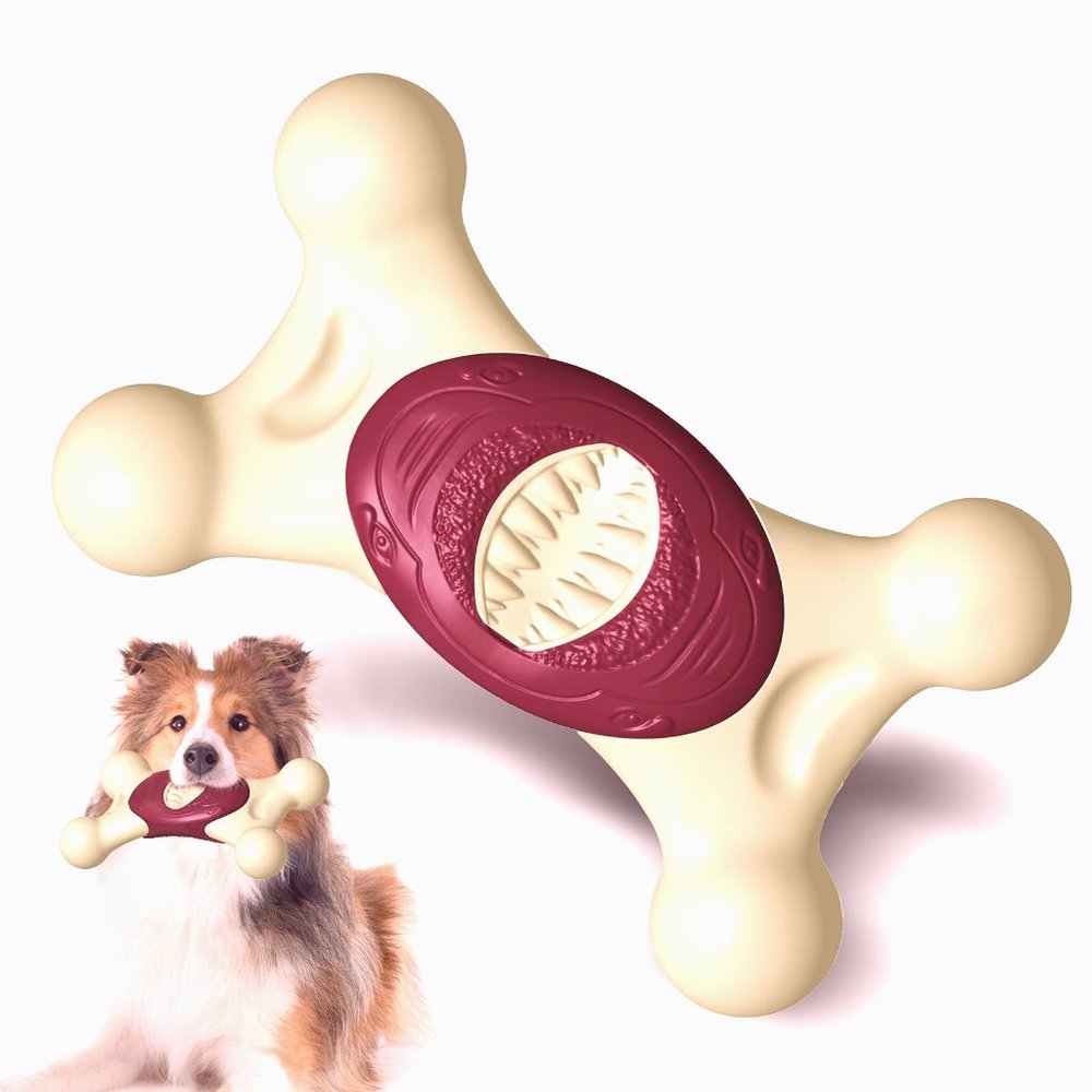 Dog Squeaky Toys- Toughest Natural Rubber-Dog Chew